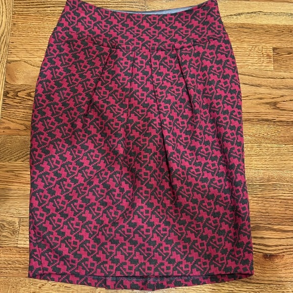Anthropologie Eva Franco skirt front pleated size 4 - Picture 2 of 6